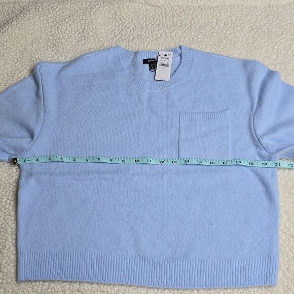 1081 NWT Crew Neck Short Sleeve Chest Pocket Sweater Sz Small - Picture 3 of 5